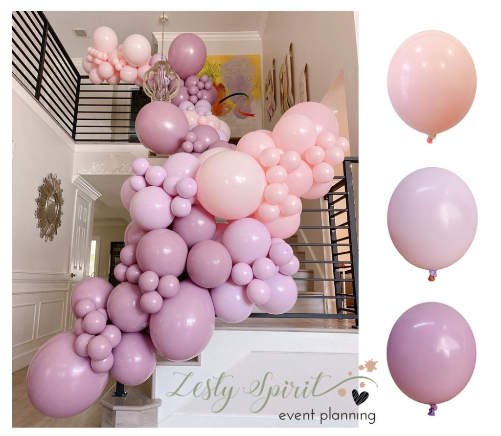 Picture of: Balloon Arch Double Stuffed Balloons Pastel Pink Balloon – Etsy