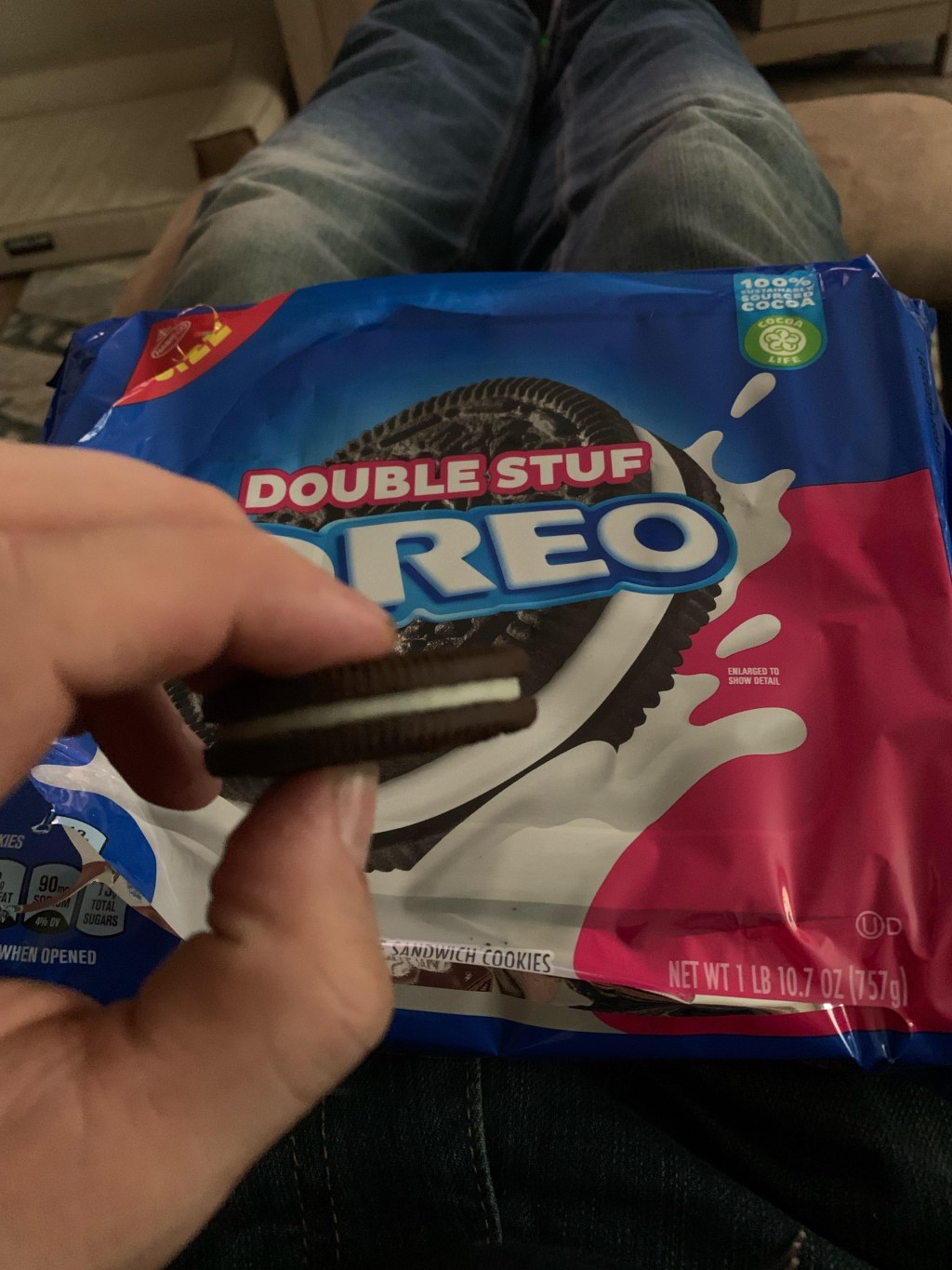 Picture of: This is now “double stuffed” : r/shrinkflation